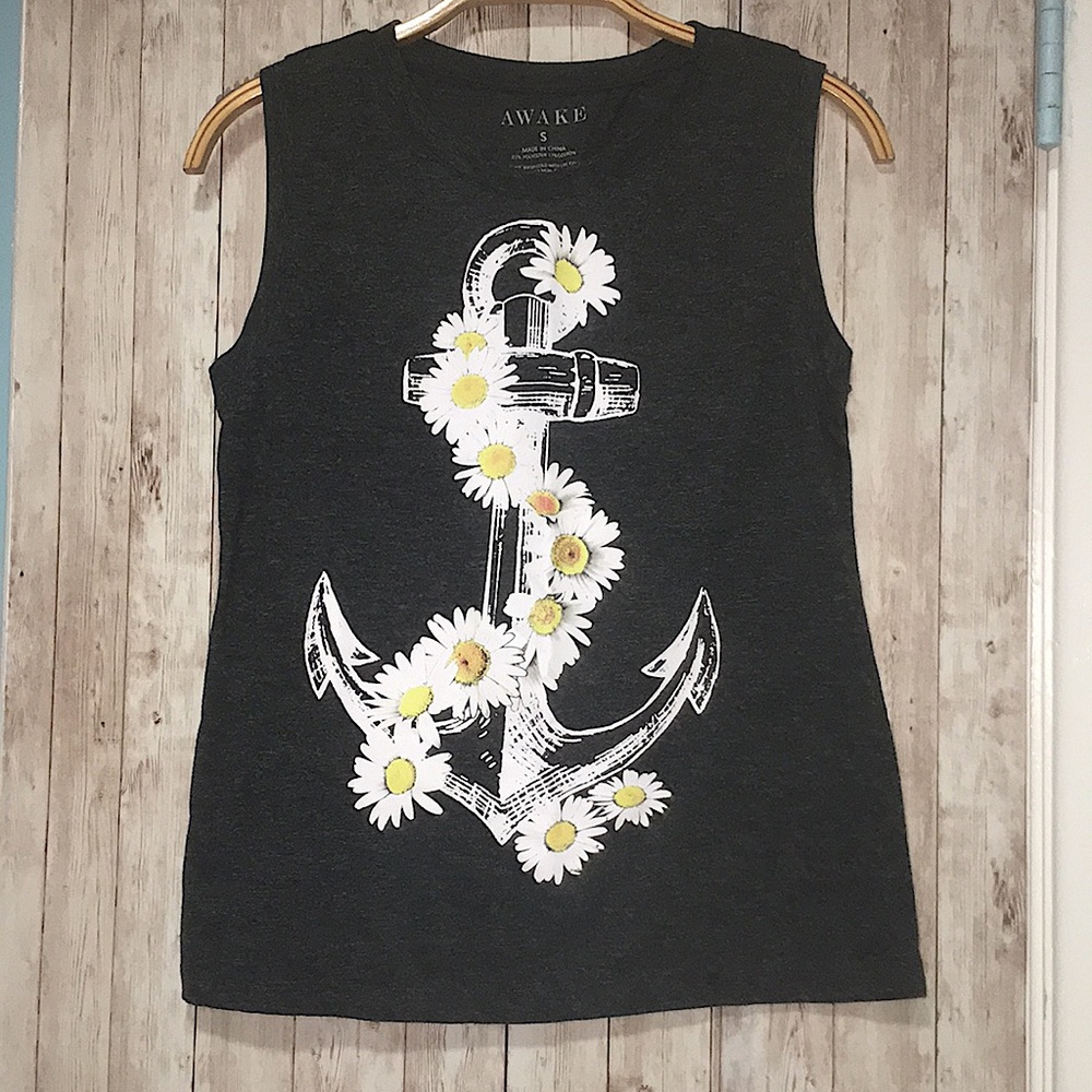 SALE 🔻 AWAKE Floral Anchor Tank